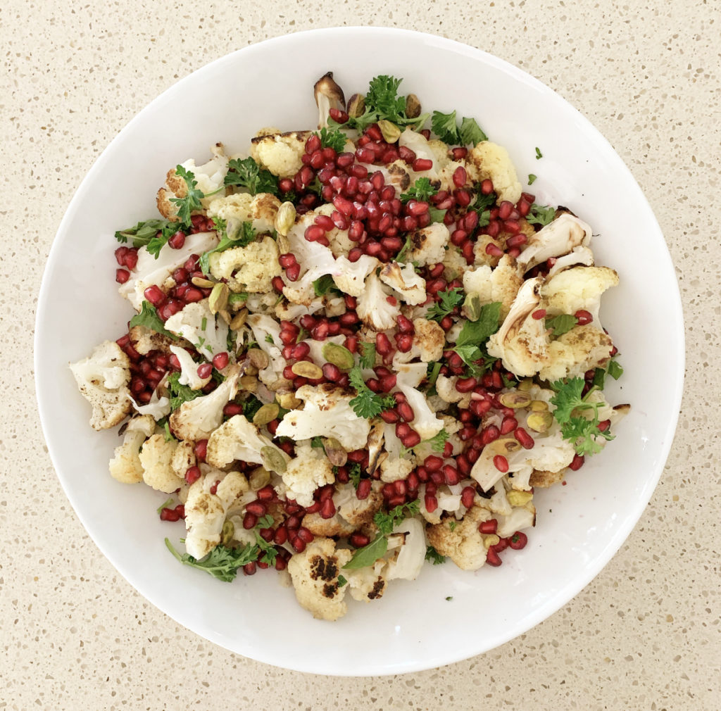 Cauliflower, Pomegranate & Pistachio Salad