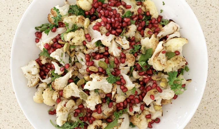 Cauliflower, Pomegranate & Pistachio Salad